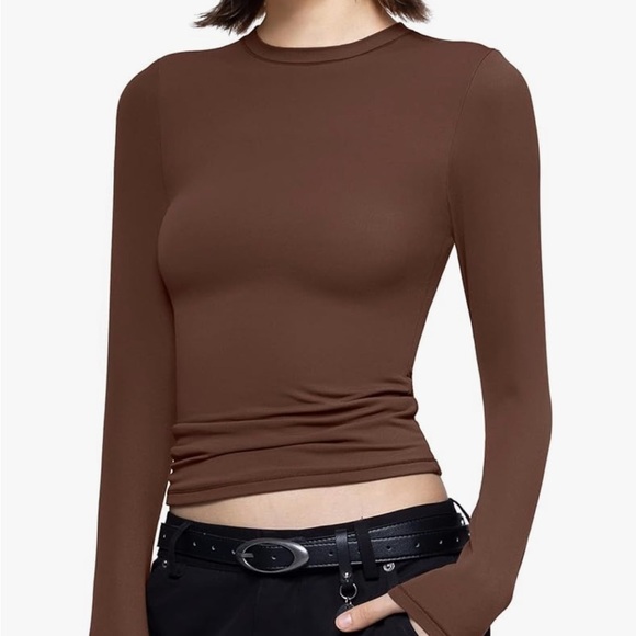 PUMIEY Women's Long Sleeve T Shirts - Picture 1 of 14